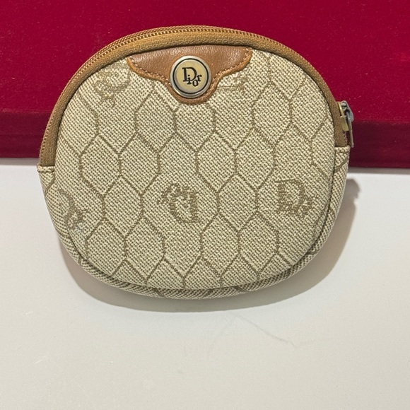 Dior Brown and Tan Coin Pouch - Picture 12 of 15
